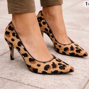 Cole Haan Grand OS Leopard Calf Hair Pumps 10B 🐆